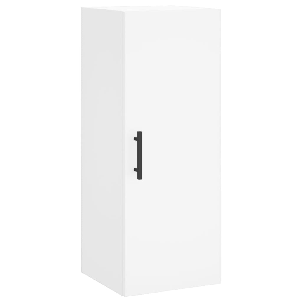 vidaXL Wall Mounted Cabinet White 34.5x34x90 cm 2