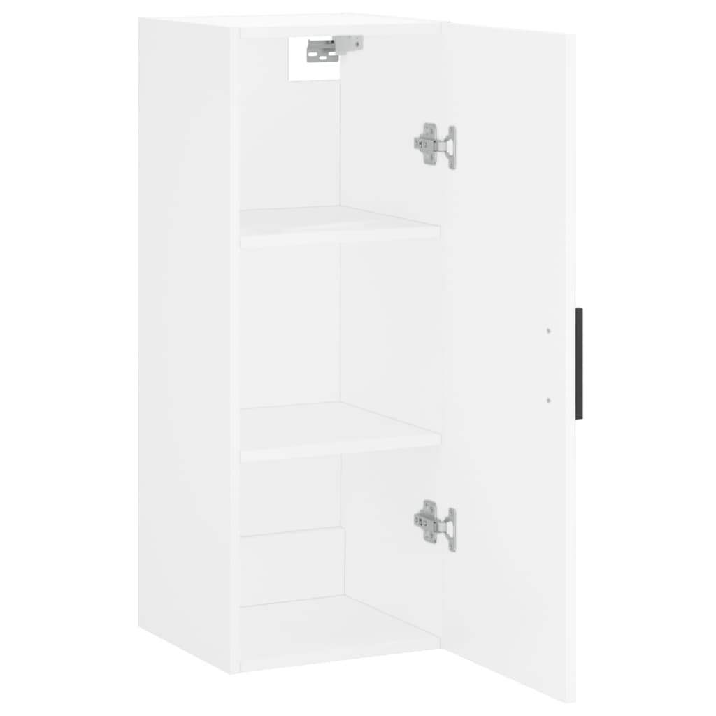 vidaXL Wall Mounted Cabinet White 34.5x34x90 cm 6