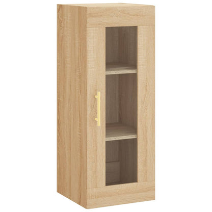 vidaXL Wall Mounted Cabinet Sonoma Oak 34.5x34x90 cm 2