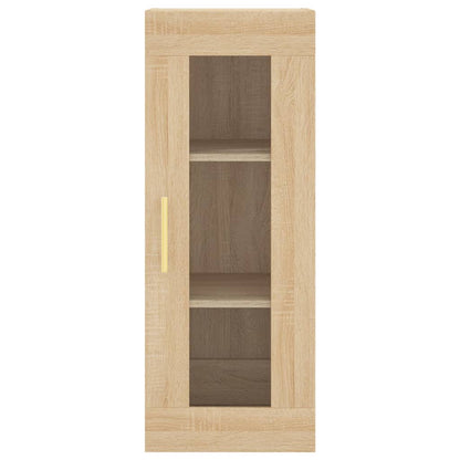 vidaXL Wall Mounted Cabinet Sonoma Oak 34.5x34x90 cm 6