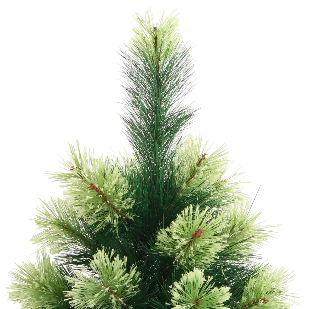vidaXL Artificial Hinged Christmas Tree with Stand 210 cm 4