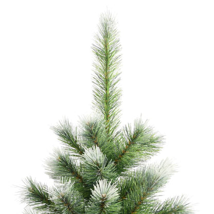 vidaXL Artificial Hinged Christmas Tree with Flocked Snow 150 cm 4