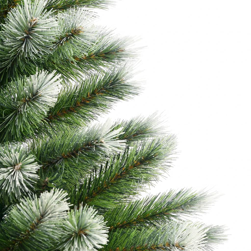 vidaXL Artificial Hinged Christmas Tree with Flocked Snow 150 cm 5