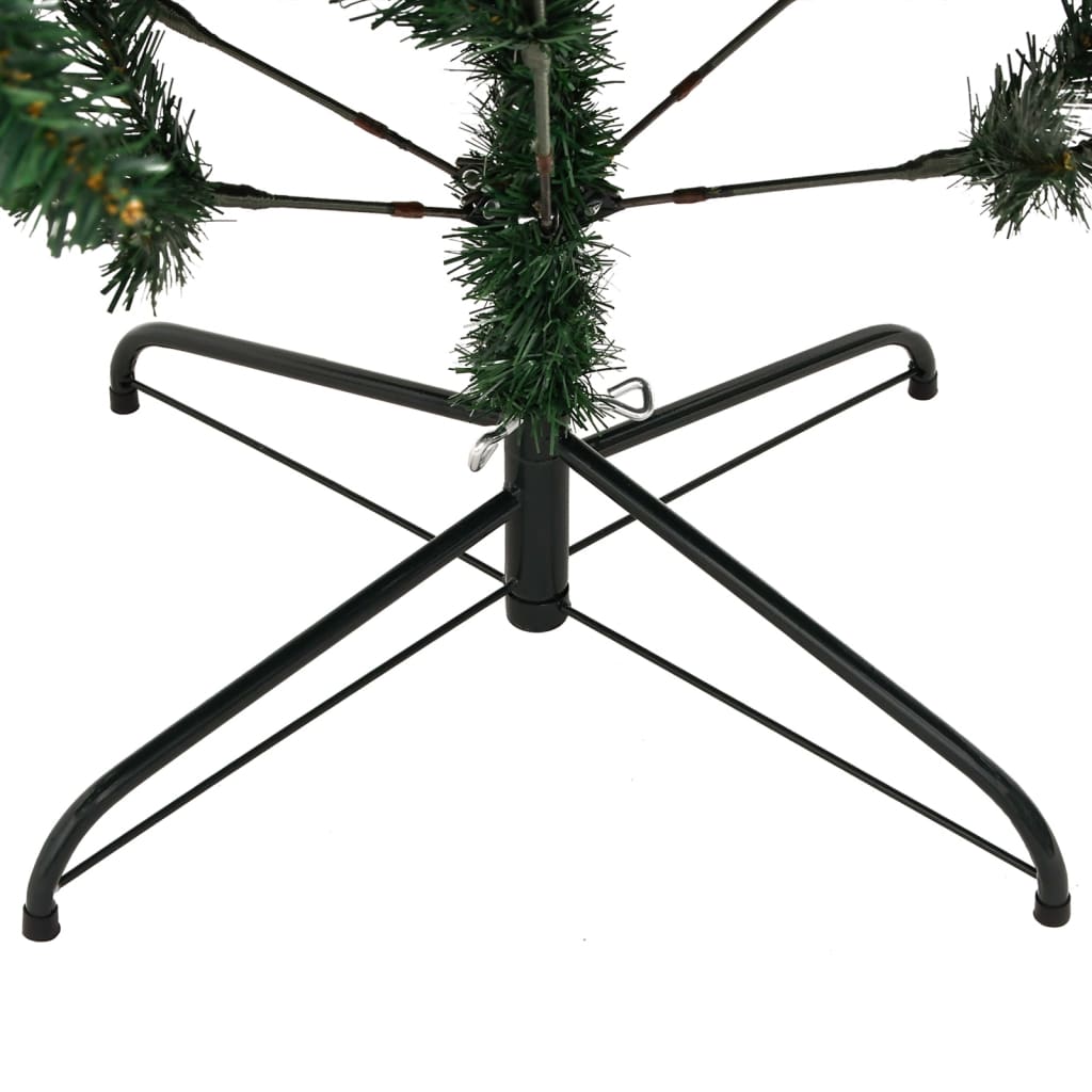 vidaXL Artificial Hinged Christmas Tree with Stand 120 cm 6