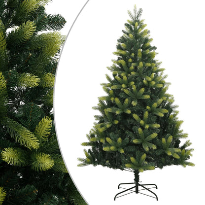 vidaXL Artificial Hinged Christmas Tree with Stand 150 cm 1
