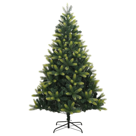 vidaXL Artificial Hinged Christmas Tree with Stand 150 cm 2
