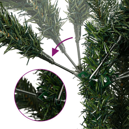 vidaXL Artificial Hinged Christmas Tree with Stand 150 cm 3