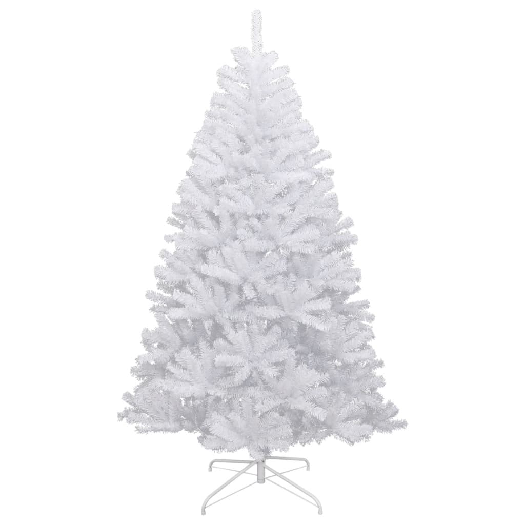 vidaXL Artificial Hinged Christmas Tree with Flocked Snow 120 cm 2