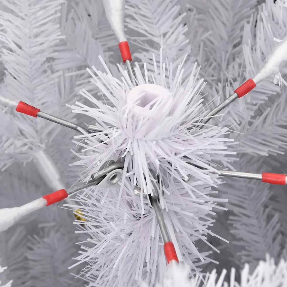 Artificial Hinged Christmas Tree with Flocked Snow White 120 cm