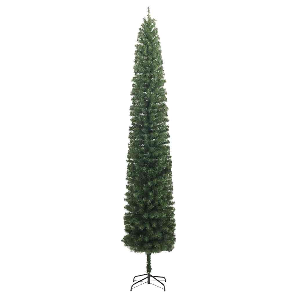 vidaXL Slim Christmas Tree with Stand 270 cm PVC 3