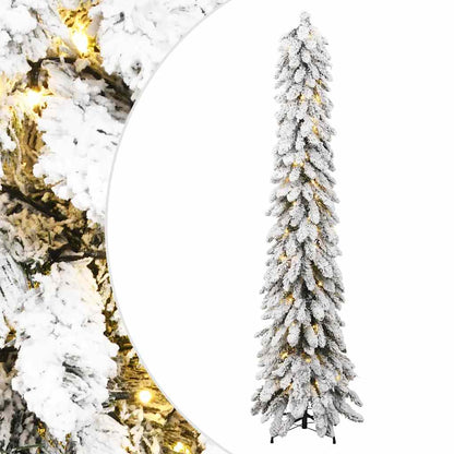 Artificial Pre-lit Christmas Tree with 45 LEDs White 180 cm