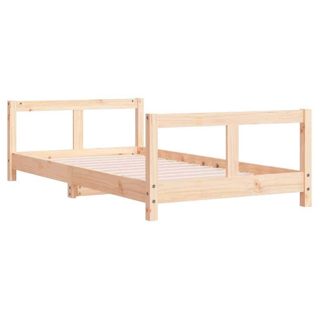 vidaXL Kids Bed Frame 80x160 cm Solid Wood Pine 3