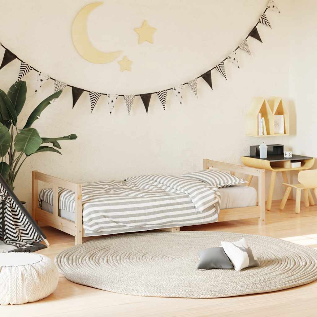 vidaXL Kids Bed Frame 80x160 cm Solid Wood Pine 1