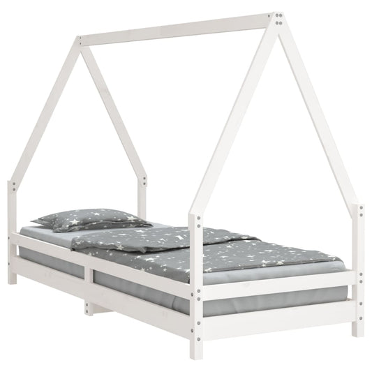 Kids Bed Frame Solid Wood Pine