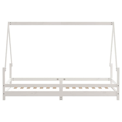 vidaXL Kids Bed Frame White 80x200 cm Solid Wood Pine 5