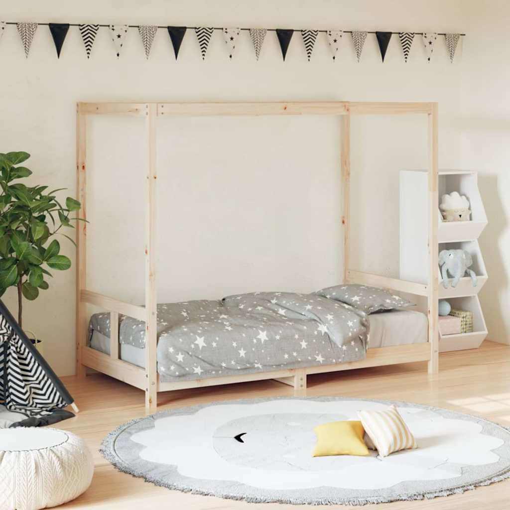 vidaXL Kids Bed Frame Solid Wood Pine