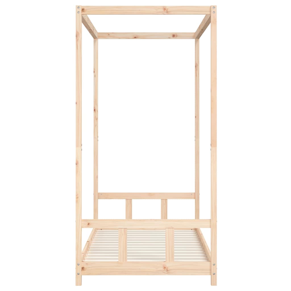 vidaXL Kids Bed Frame 90x190 cm Solid Wood Pine 5