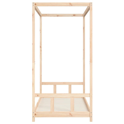 vidaXL Kids Bed Frame 90x190 cm Solid Wood Pine 5