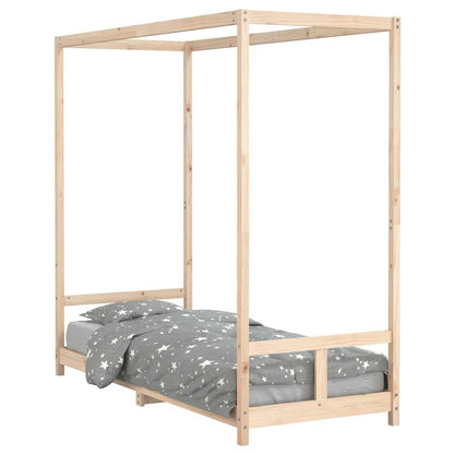 vidaXL Kids Bed Frame 80x200 cm Solid Wood Pine 2