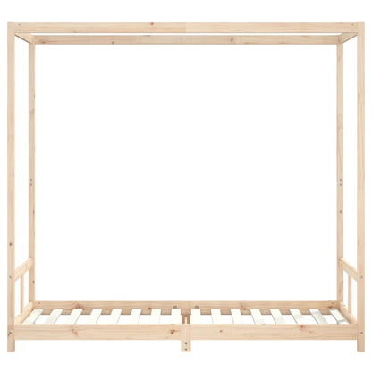 vidaXL Kids Bed Frame 80x200 cm Solid Wood Pine 4