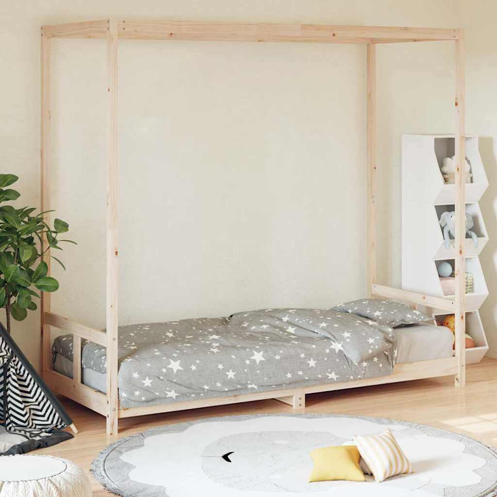 vidaXL Kids Bed Frame 80x200 cm Solid Wood Pine 1