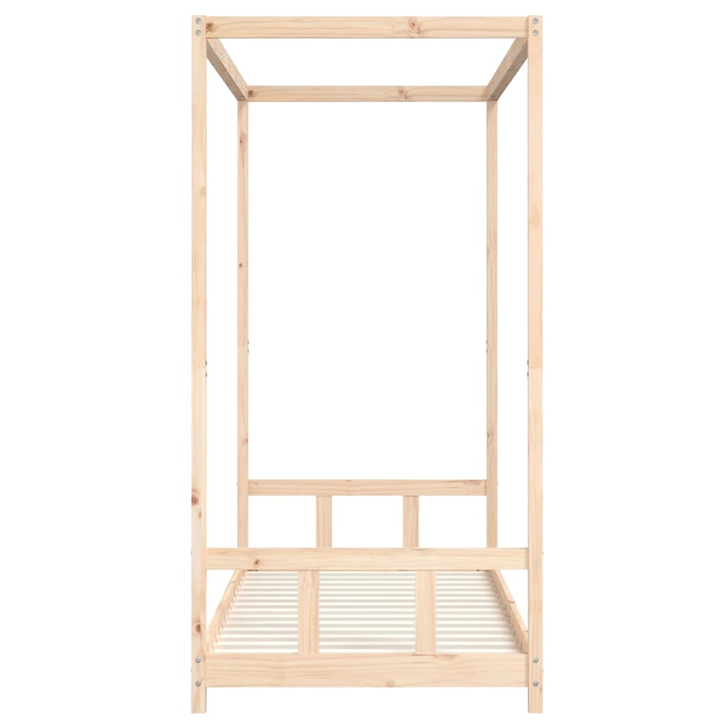 vidaXL Kids Bed Frame 90x200 cm Solid Wood Pine 5