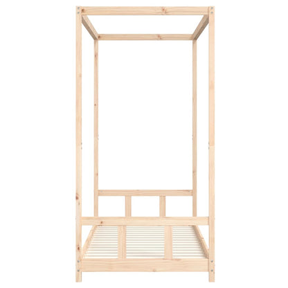 vidaXL Kids Bed Frame 90x200 cm Solid Wood Pine 5