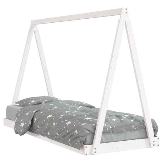Kids Bed Frame Solid Wood Pine 80 cm
