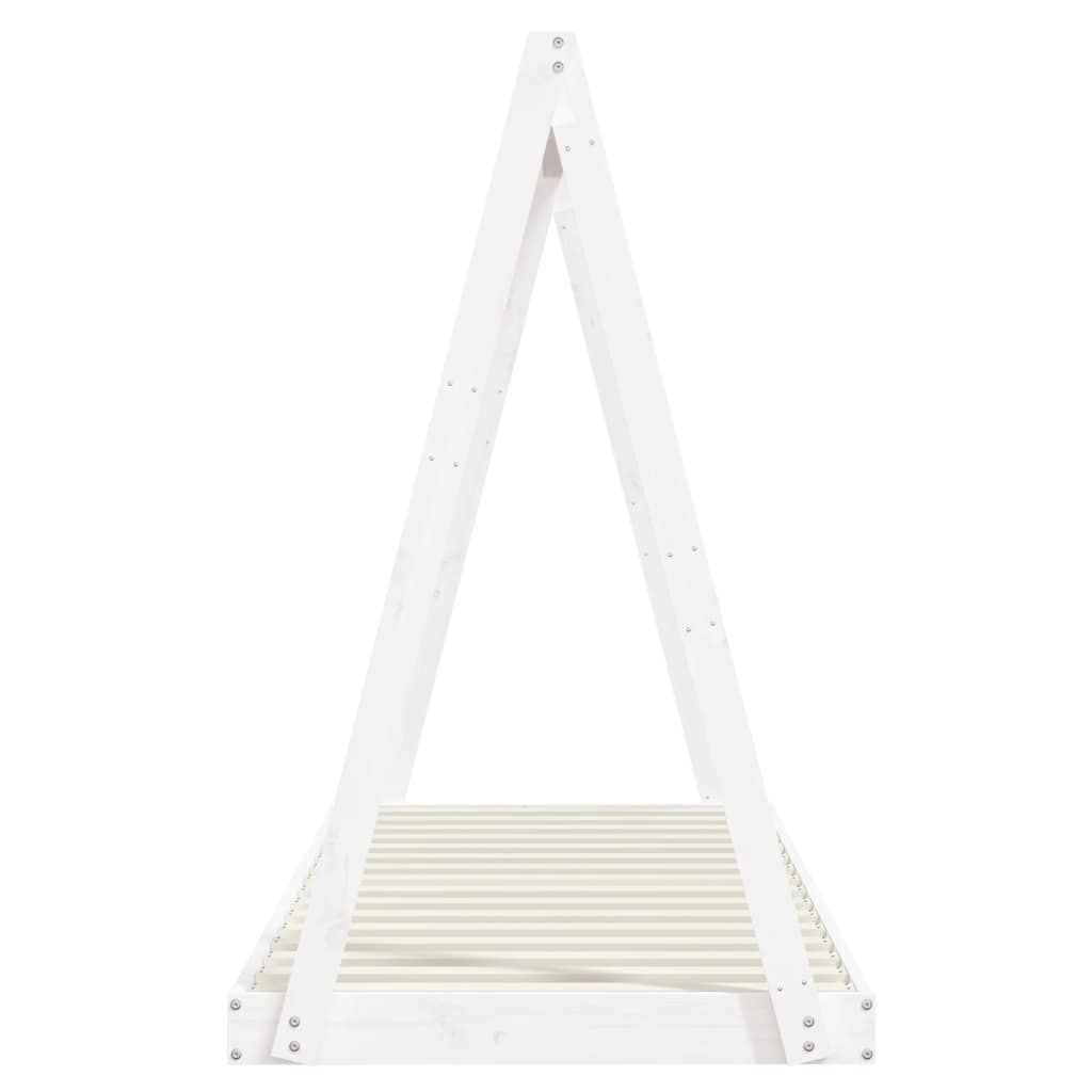 vidaXL Kids Bed Frame White 80x200 cm Solid Wood Pine 5