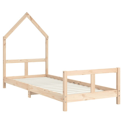 vidaXL Kids Bed Frame 80x200 cm Solid Wood Pine 3