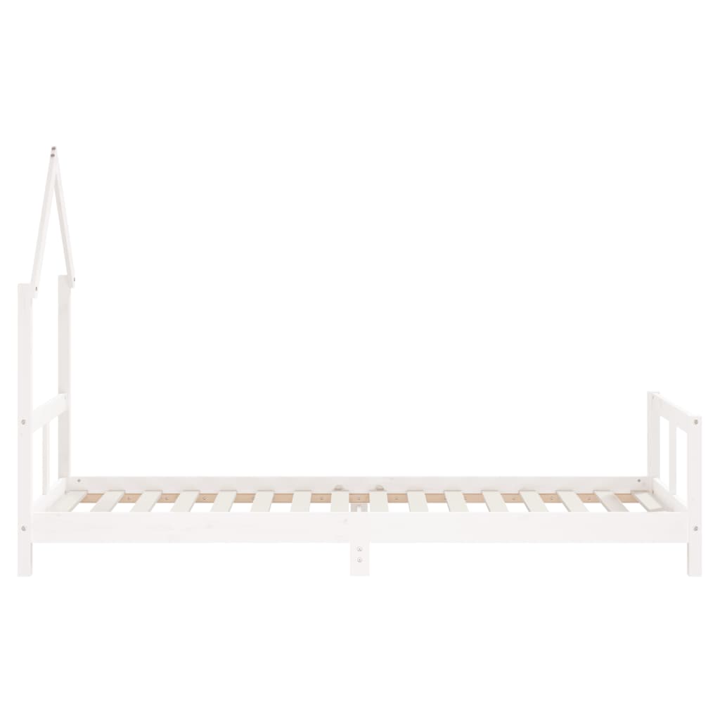vidaXL Kids Bed Frame White 80x200 cm Solid Wood Pine 5
