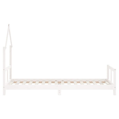 vidaXL Kids Bed Frame White 80x200 cm Solid Wood Pine 5