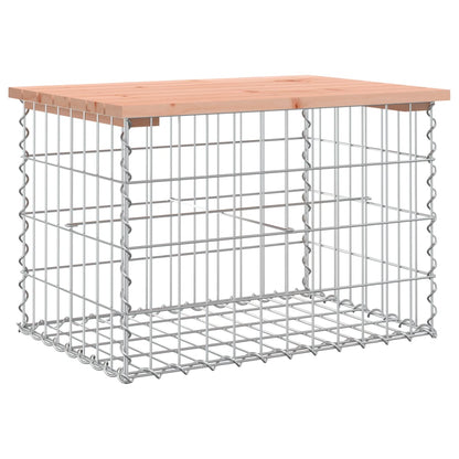 vidaXL Garden Bench Gabion Design 63x44x42 cm Solid Wood Douglas 2