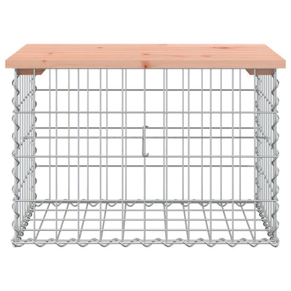 vidaXL Garden Bench Gabion Design 63x44x42 cm Solid Wood Douglas 3