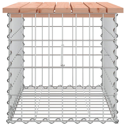 vidaXL Garden Bench Gabion Design 63x44x42 cm Solid Wood Douglas 4