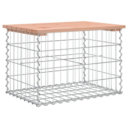 vidaXL Garden Bench Gabion Design 63x44x42 cm Solid Wood Douglas 5