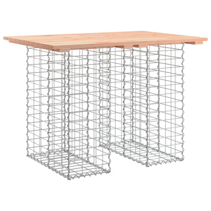vidaXL Garden Table Gabion Design 100x70x72 cm Solid Wood Douglas 2