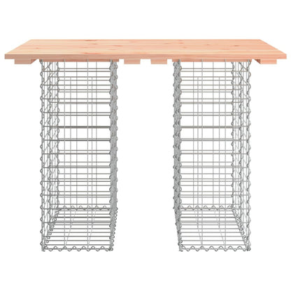 vidaXL Garden Table Gabion Design 100x70x72 cm Solid Wood Douglas 3