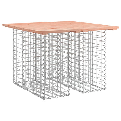 vidaXL Garden Table Gabion Design 100x102x72 cm Solid Wood Douglas 2
