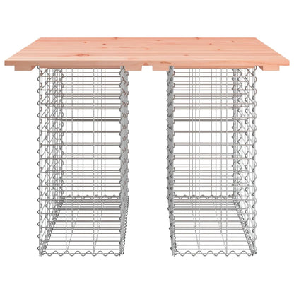 vidaXL Garden Table Gabion Design 100x102x72 cm Solid Wood Douglas 3