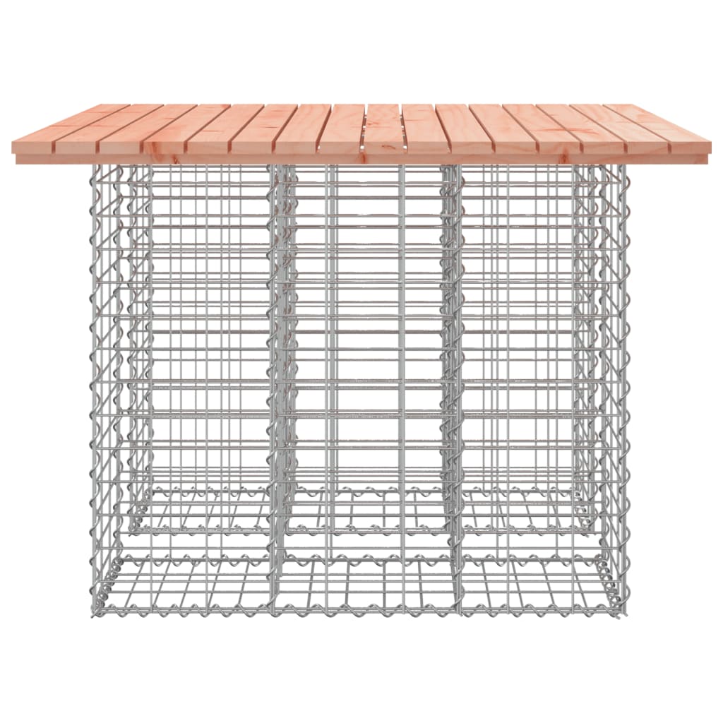 vidaXL Garden Table Gabion Design 100x102x72 cm Solid Wood Douglas 4
