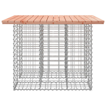 vidaXL Garden Table Gabion Design 100x102x72 cm Solid Wood Douglas 4