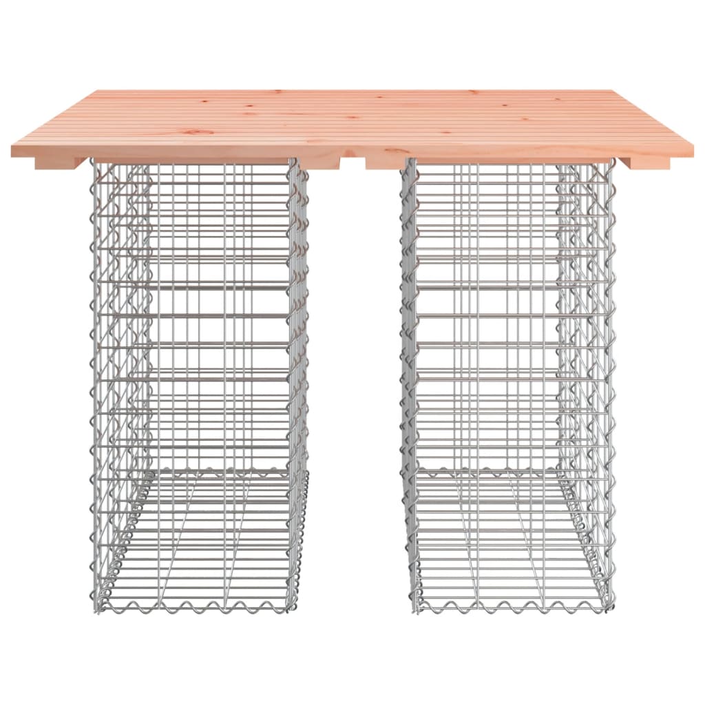vidaXL Garden Table Gabion Design 100x102x72 cm Solid Wood Douglas 5