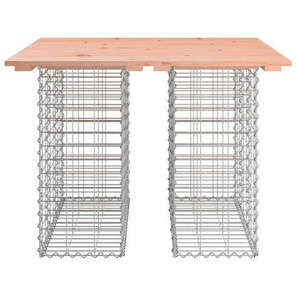 vidaXL Garden Table Gabion Design 100x102x72 cm Solid Wood Douglas 5