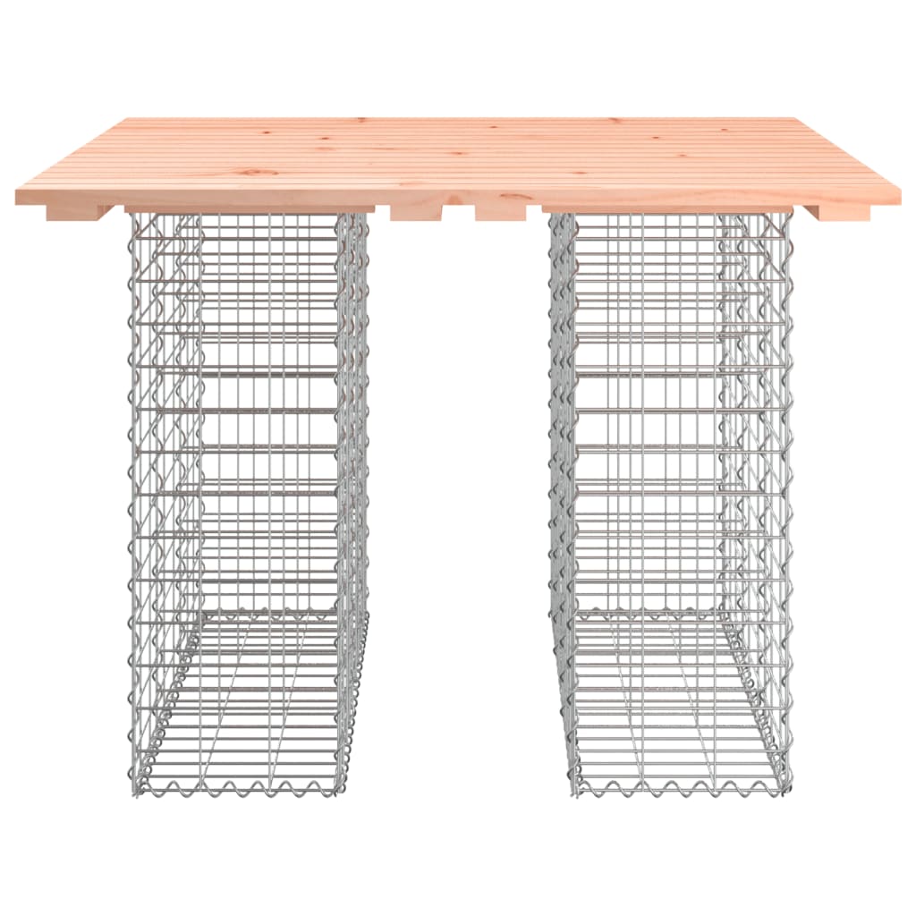 vidaXL Garden Table Gabion Design 100x102x72 cm Solid Wood Douglas 3