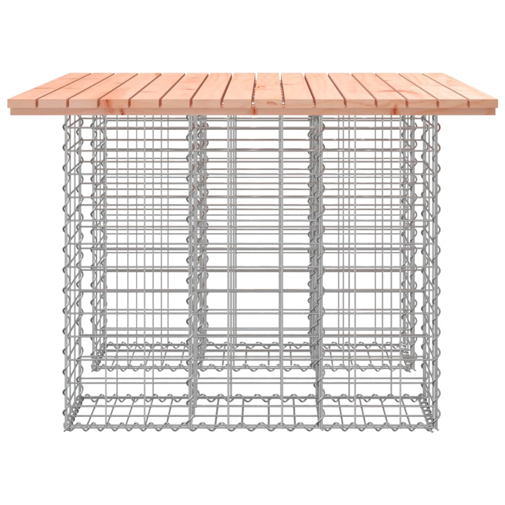 vidaXL Garden Table Gabion Design 100x102x72 cm Solid Wood Douglas 4