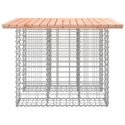 vidaXL Garden Table Gabion Design 100x102x72 cm Solid Wood Douglas 4