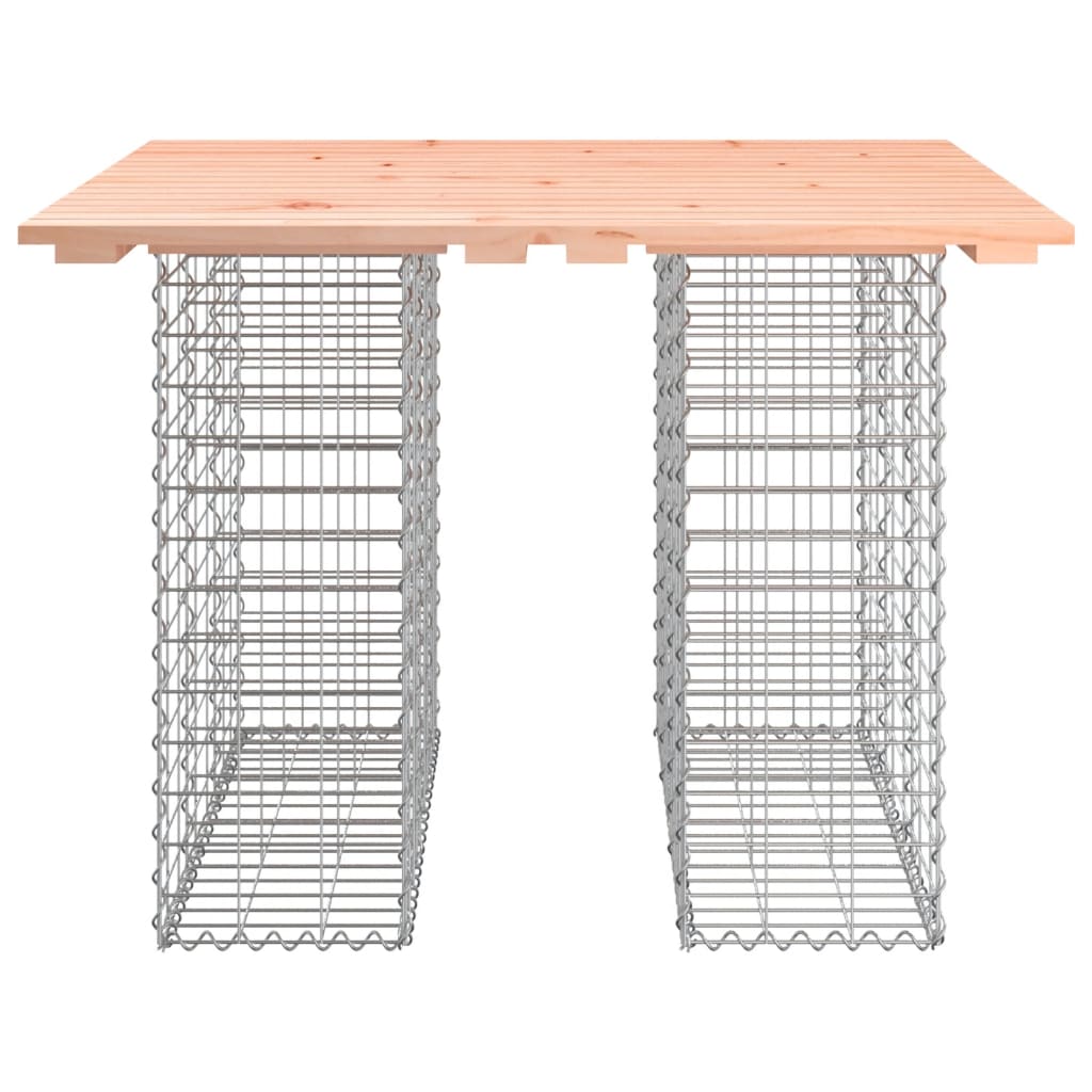 vidaXL Garden Table Gabion Design 100x102x72 cm Solid Wood Douglas 5