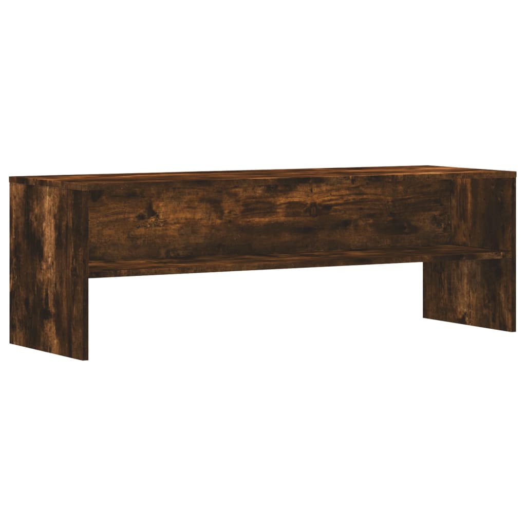vidaXL TV Cabinet Smoked Oak 120x40x40 cm Engineered Wood 2
