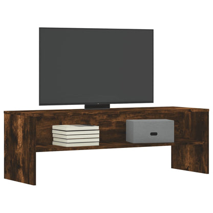 vidaXL TV Cabinet Smoked Oak 120x40x40 cm Engineered Wood 3